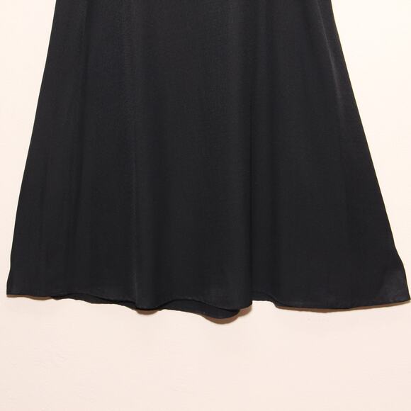 Vintage Maggie Lawrence Black A-Line Maxi Skirt Size Large Made in USA - Picture 4 of 7